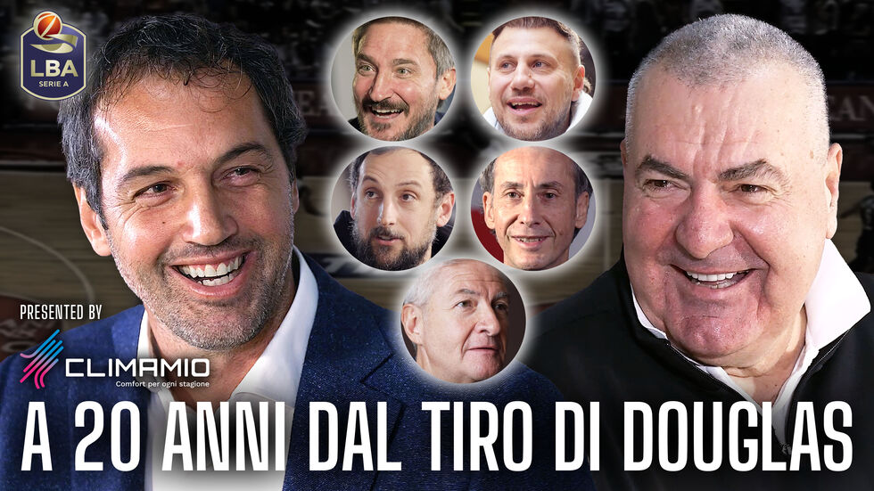 A 20 anni dal tiro di Douglas - Jasmin Repesa incontra Gianluca Basile in "Basketball&Conversations" ricordando lo Scudetto della Climamio Bologna del 2005