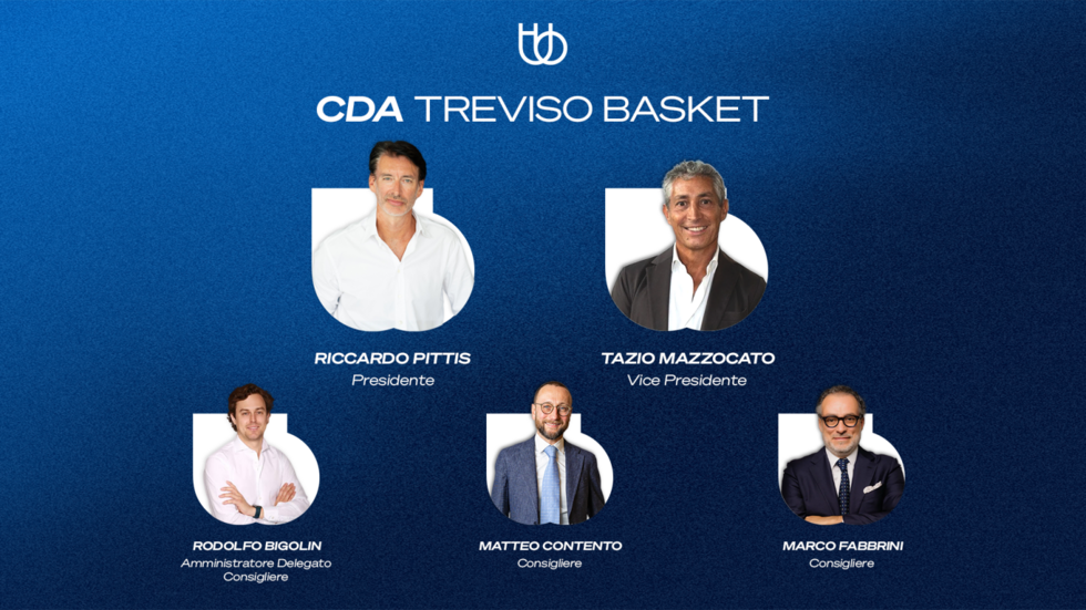 Nutribullet Treviso Basket, Riccardo Pittis è il nuovo Presidente