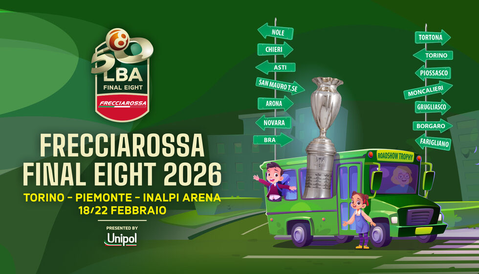 Frecciarossa Final Eight 2026, al via il "Roadshow Trophy" della Coppa Italia nel Piemonte