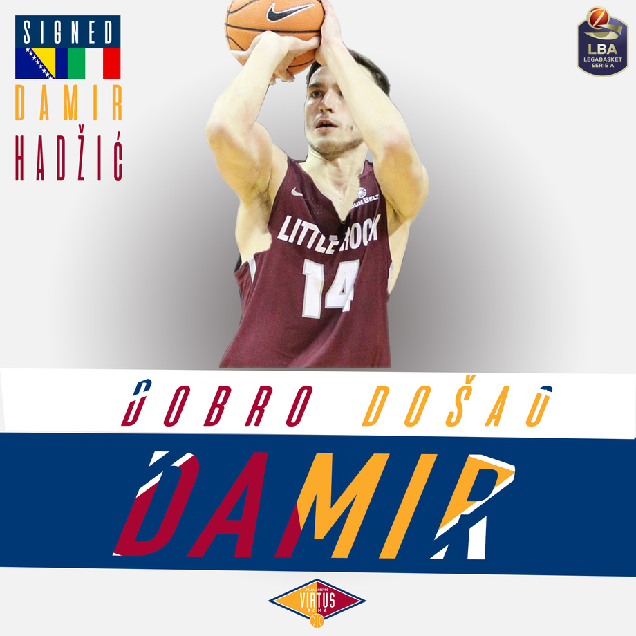 Virtus Roma, ingaggiata l'ala bosniaca Damir Hadzic 