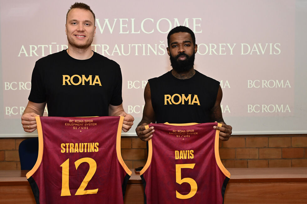 BC Roma, Arturs Strautins e Corey Davis si presentano ufficialmente