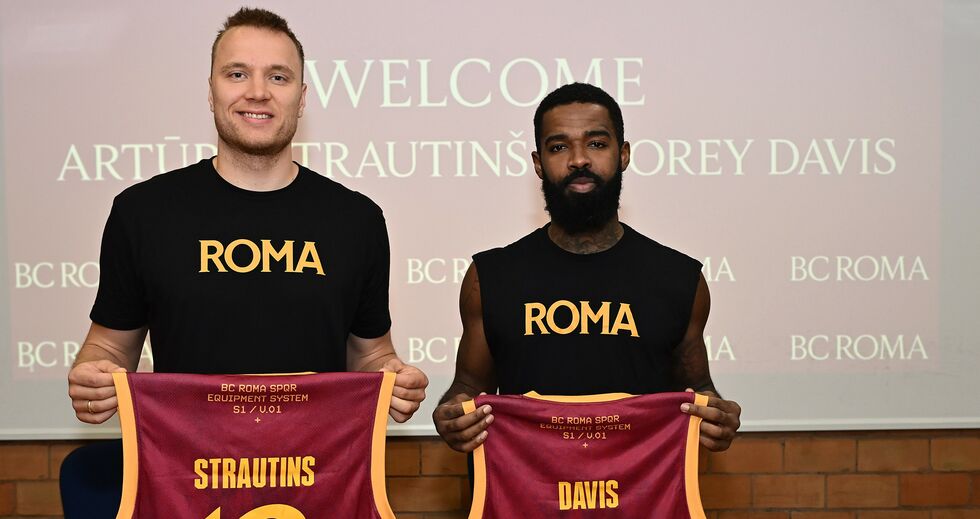 BC Roma, Arturs Strautins e Corey Davis si presentano ufficialmente