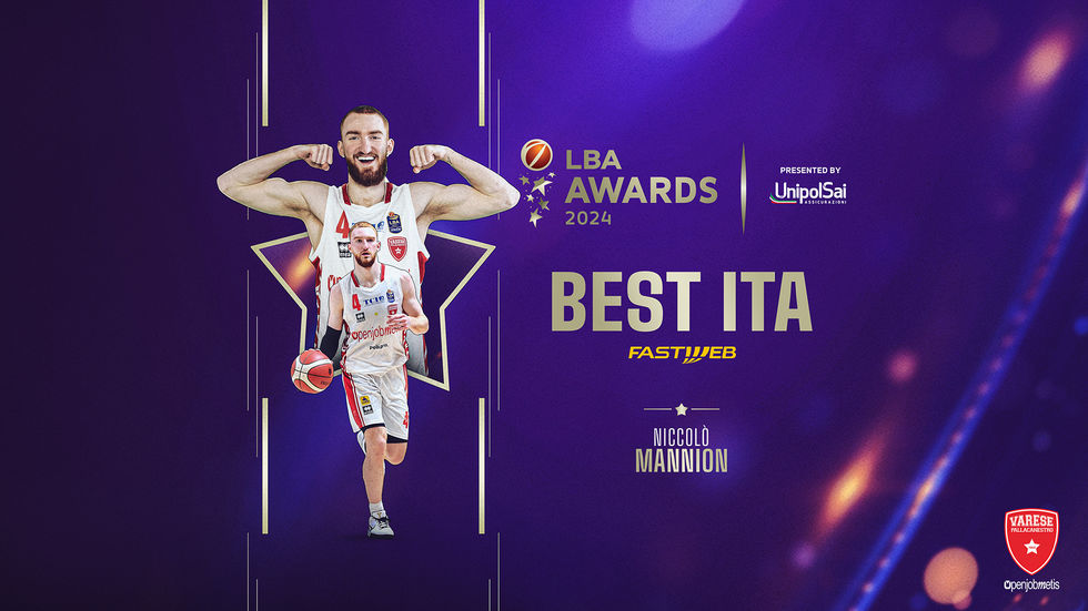 LBA Awards 2024 - Niccolò Mannion è il Best ITA of the Year - Fastweb 