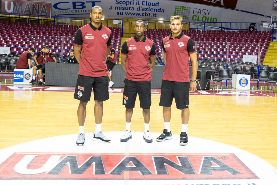 L'Umana Reyer Venezia al lavoro con Michael Bramos in  prova