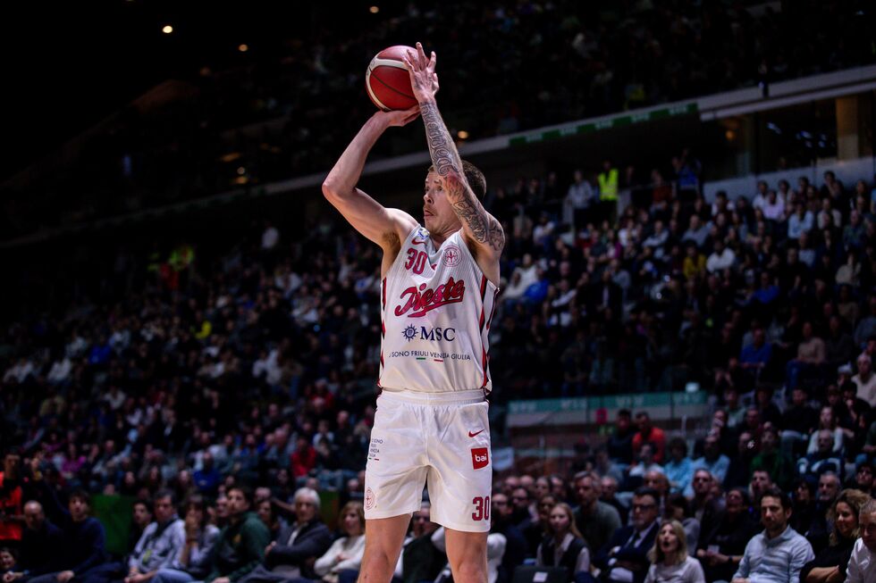 Pallacanestro Trieste, ecco Sean McDermott: "Sono al 60% delle mie possibilità, ma qui mi sono inserito benissimo"