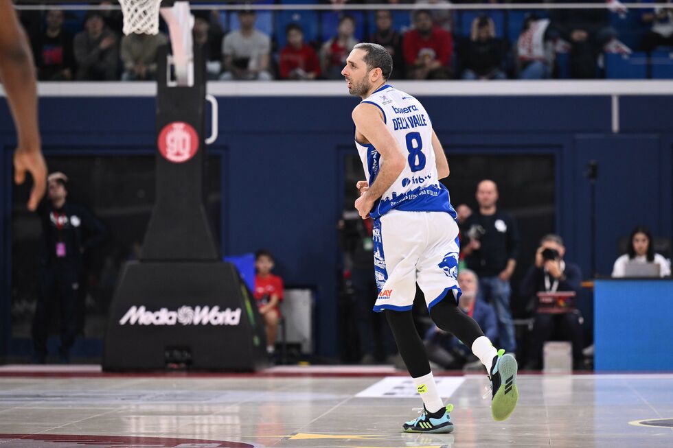 Amedeo Della Valle è l'MVP Unipol e il Best ITA Fastweb della 18ª giornata della Serie A Unipol 2025/26