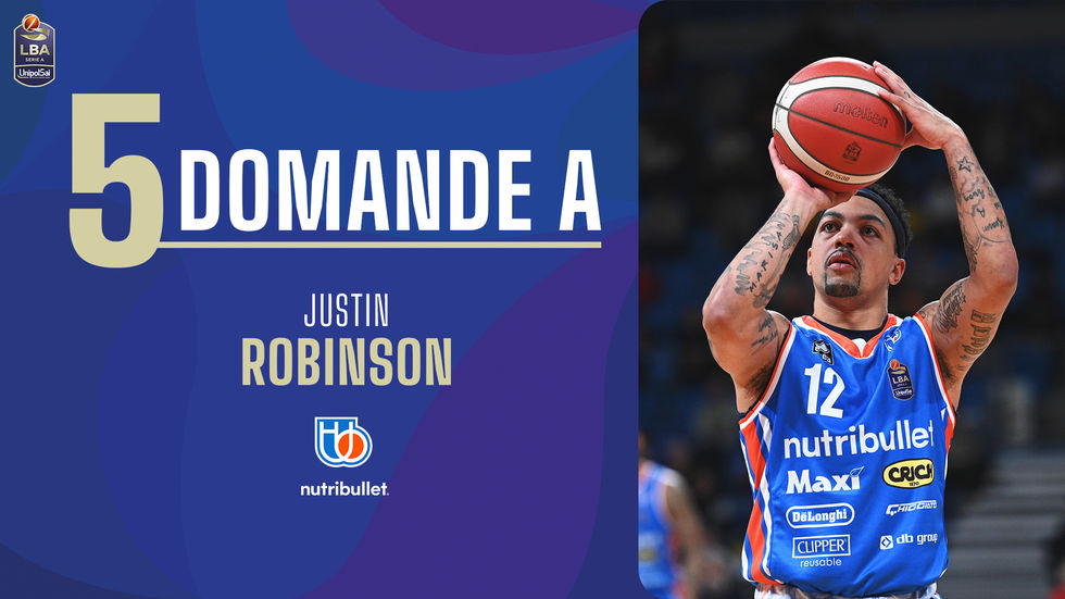5 domande a... Justin Robinson: "Amo davvero tantissimo l'Italia, mi sento molto felice ad esserci tornato"