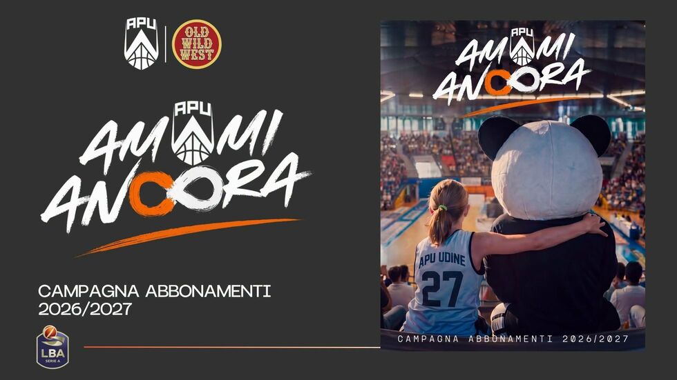 "Amami Ancora”: l’APU Old Wild West Udine presenta la Campagna Abbonamenti 2026/2027