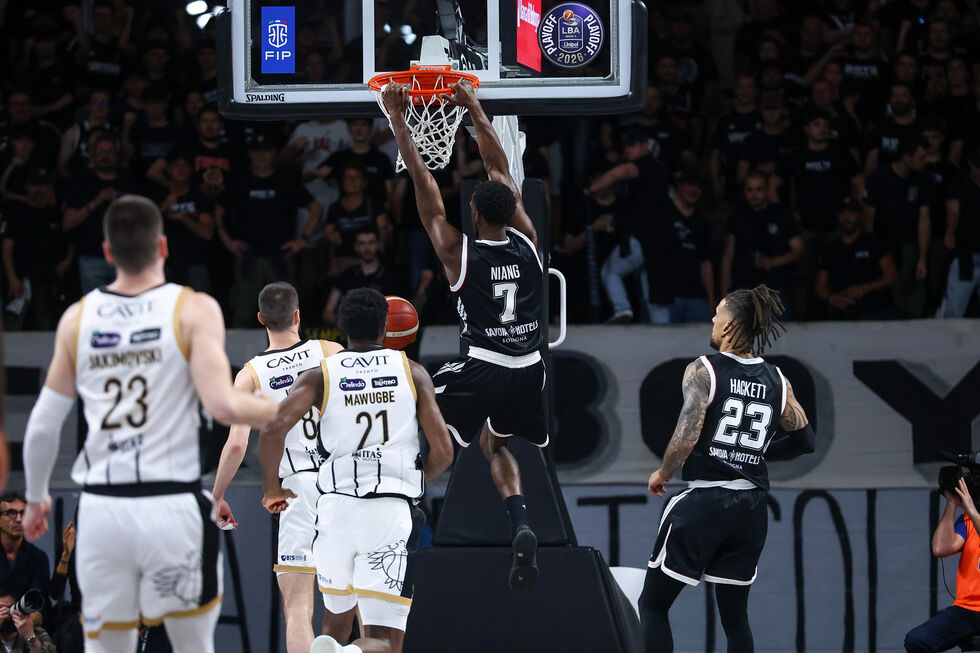 Conclusa Gara 1 di Bologna - Trento: la Virtus Olidata vince 102-71!