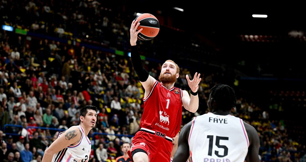 Eurolega: l'EA7 Emporio Armani Milano doma il Paris Basketball e vince per 86-77