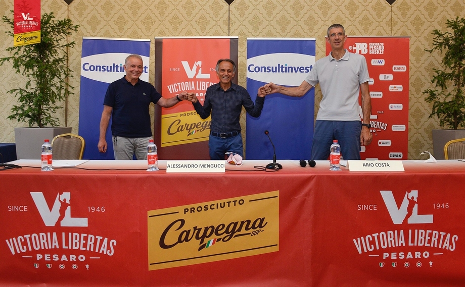 Carpegna Prosciutto Basket Pesaro e Consultinvest ancora insieme. Alessandro Mengucci responsabile rapporti con i tifosi