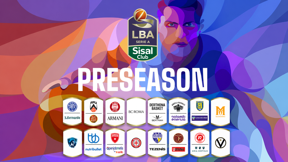 LBA Serie A SisalClub 2026/27, la preseason delle 16 squadre