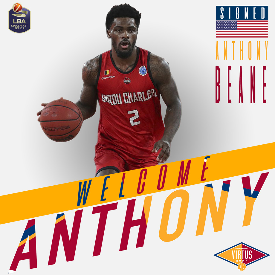 La Virtus Roma ingaggia la guardia americana Anthony Beane Jr 