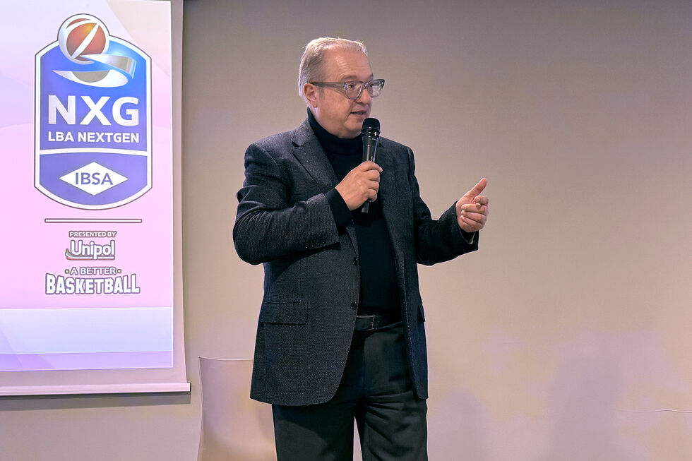 Il Presidente LBA Maurizio Gherardini a "Next Generation Educational": "Ai giovani giocatori dico: cercate di sorridere, siete il nostro futuro"