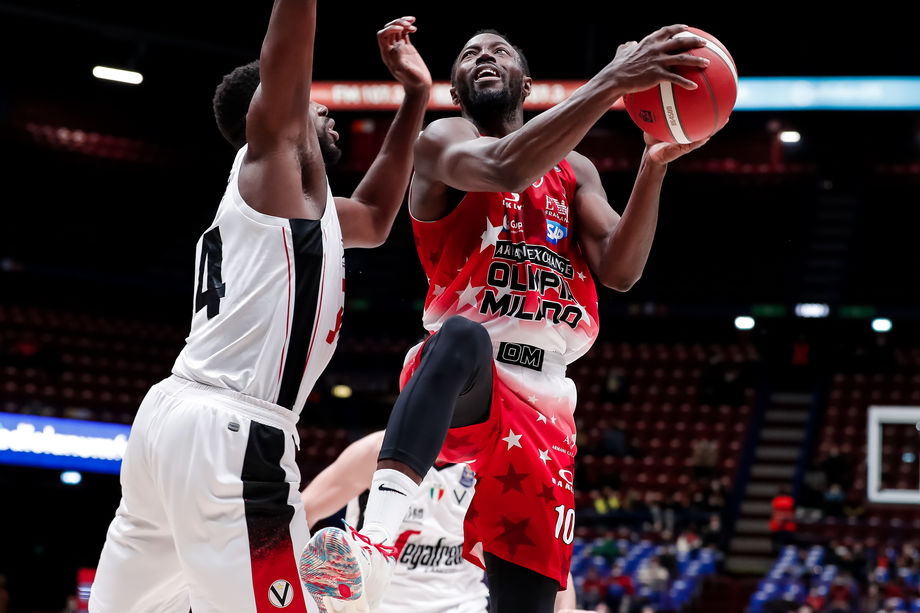 A|X Armani Exchange, contro la Virtus il miglior Grant  di questa stagione per punti (20) e valutazione (27)
