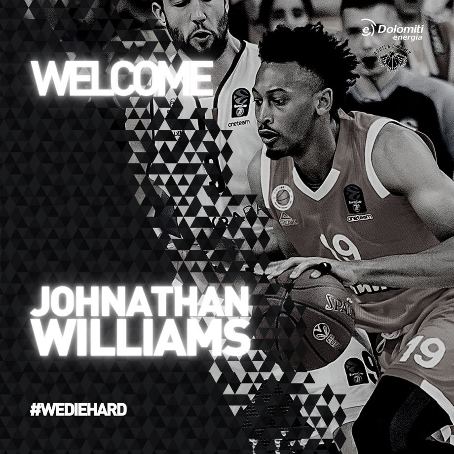 Dolomiti Energia Trentino, il nuovo pivot è Johnathan Williams