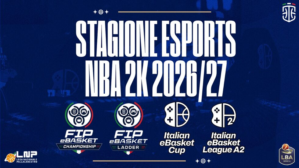 Riparte la stagione dell’eSports FIP con NBA 2K27. Confermate le collaborazioni con LBA e LNP. Nuovi i format e gli eventi. Montepremi da 8.000 euro