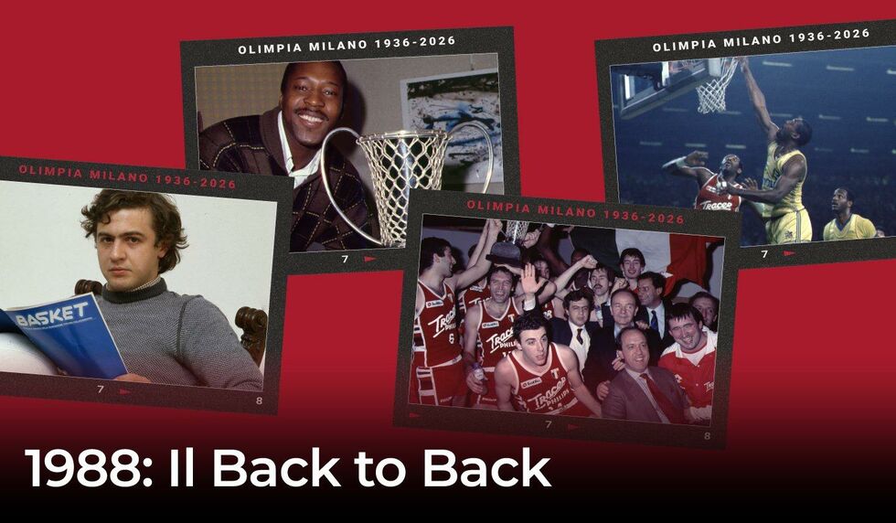 Olimpia Milano, il racconto della stagione del “Back To Back” in Coppa Campioni del 1988
