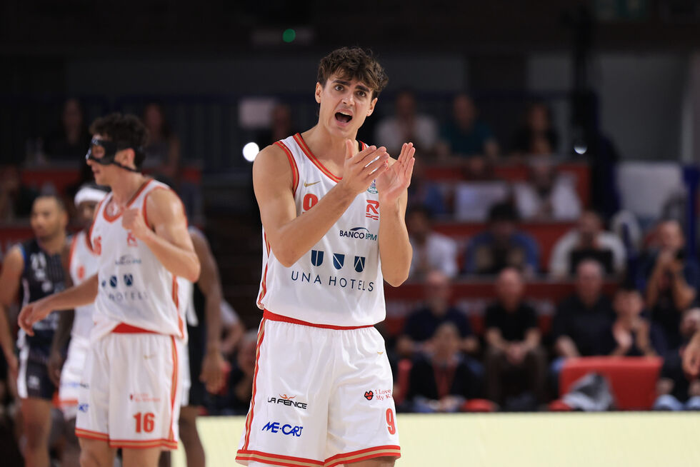 UNA Hotels Reggio Emilia, Riccardo Visconti dopo il "career high": "Contento ma conscio che viene dal lavoro svolto sin dal precampionato"