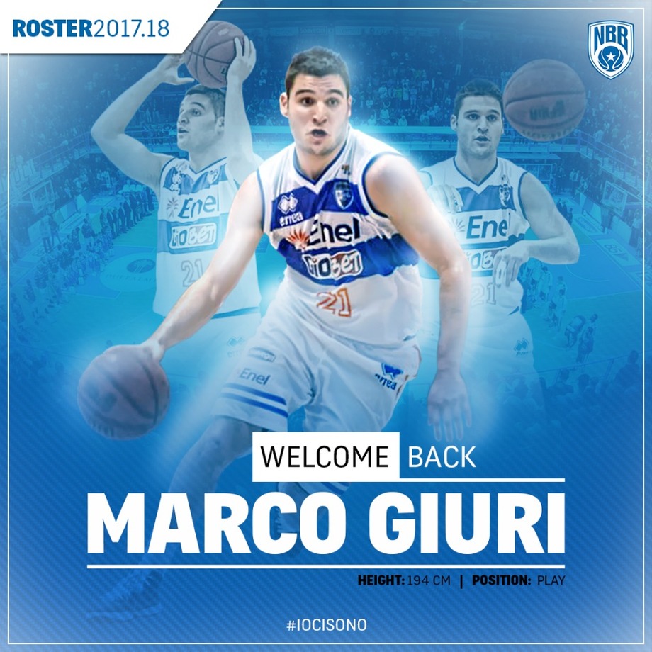 L'Enel Basket Brindisi riprota a casa Marco Giuri