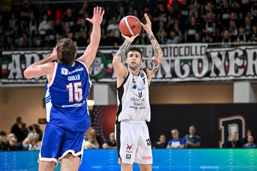 Nutribullet Treviso Basket - Bertram Derthona Tortona sabato alle 19.30 (live su LBATV), Baldasso a -18 punti da quota 1500 in Serie A